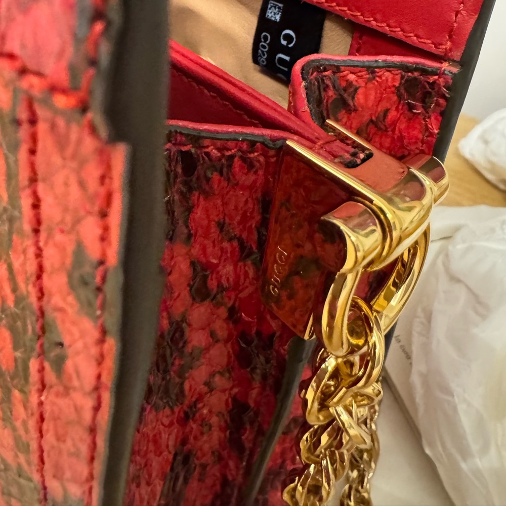 Gucci Water Snake Ophidia chain shoulder bag/clutch - Picture 4 of 7